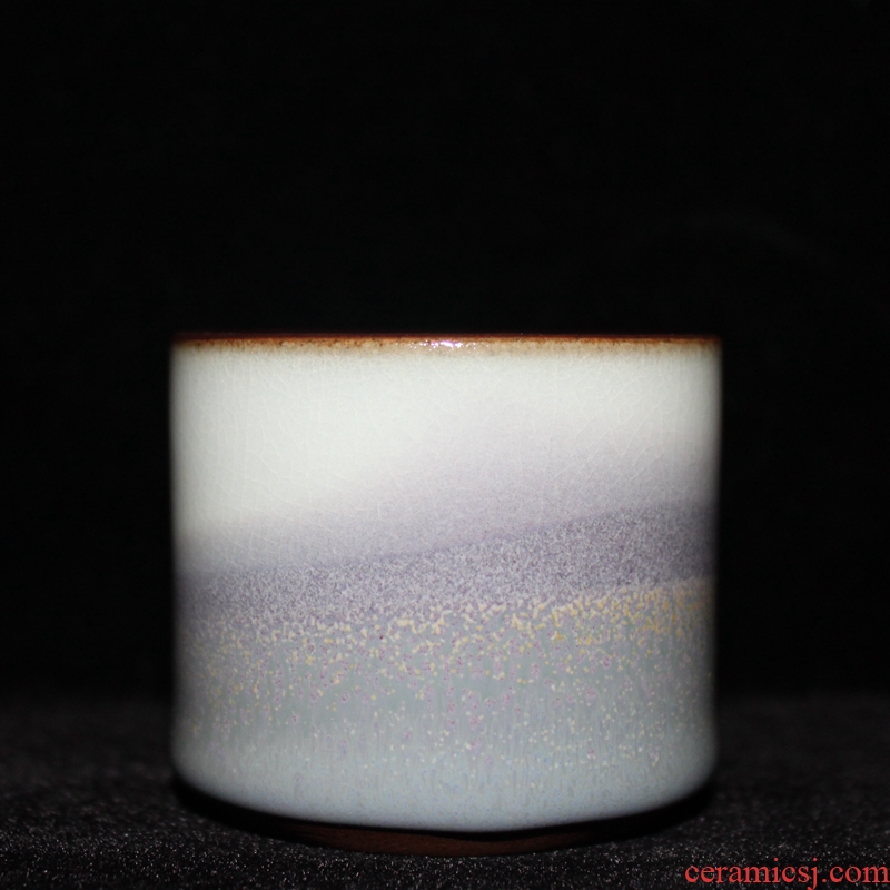 A Collection of jun porcelain up fullness bowl of kung fu tea cup main population ceramics gas carbon'm jin shenhou