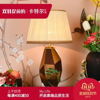 New Chinese style colored enamel porcelain lamp American Europe type restoring ancient ways the sitting room the bedroom villa key-2 luxury decorative lamps and lanterns of the head of a bed