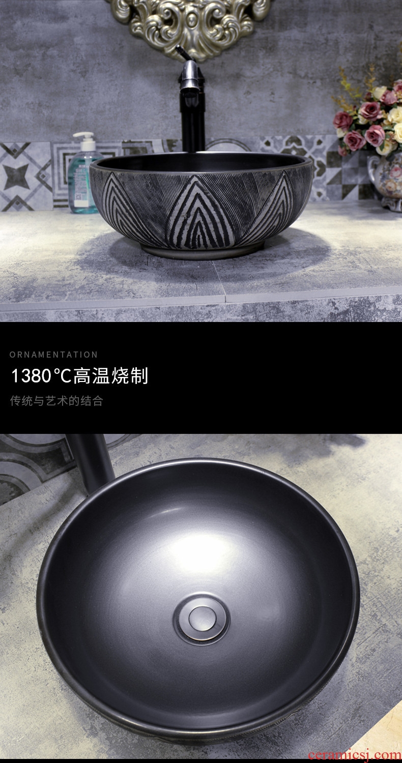 Restoring ancient ways of song dynasty size on the ceramic basin toilet lavabo creative arts basin household basin 35 cm