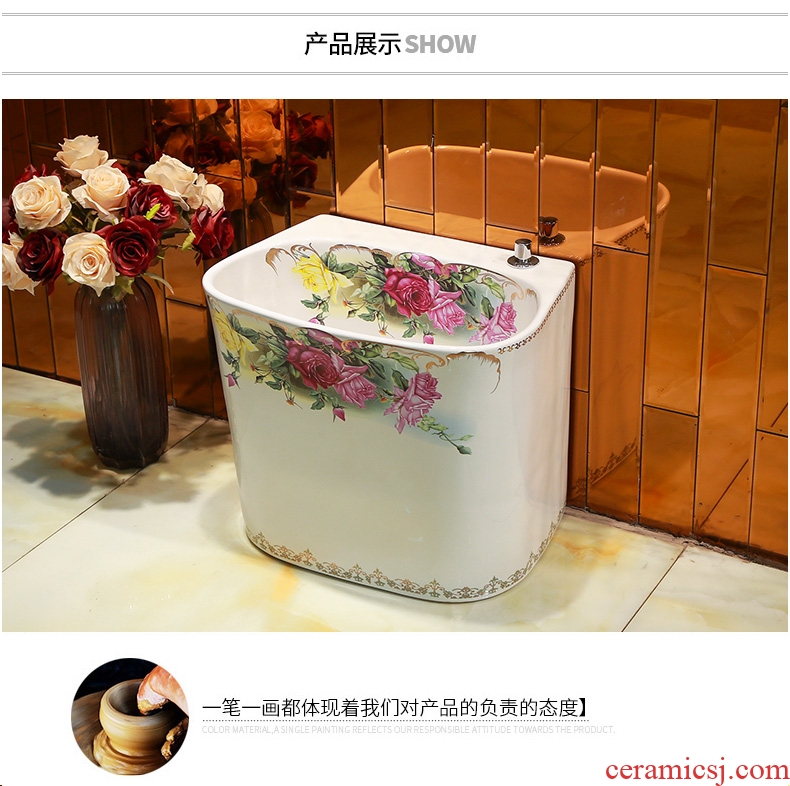 M beautiful ceramic art mop mop pool pool toilet mop pool restoring ancient ways the balcony floor mop pool barrels