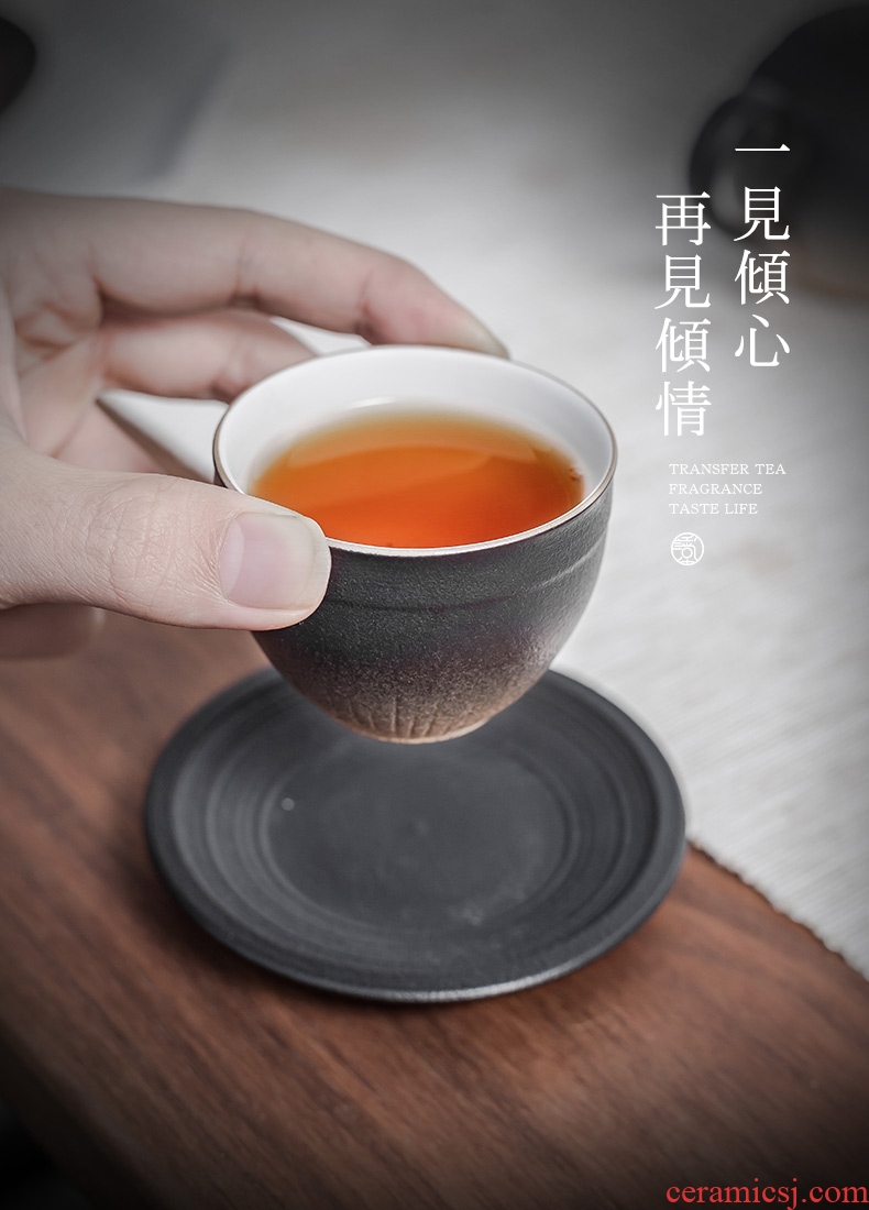 Tianyu and hall taste a cup of tea taking master cup kung fu tea cups a single Japanese household ceramic cups of tea light