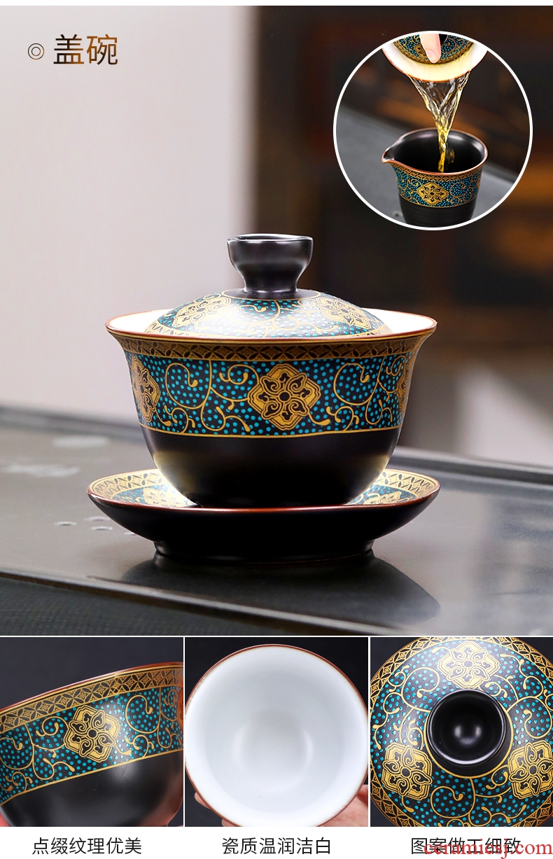 Tang Xian kung fu tea sets accessories of tea six gentleman YangHuBi ceramic tea to wash the pot of tea tool