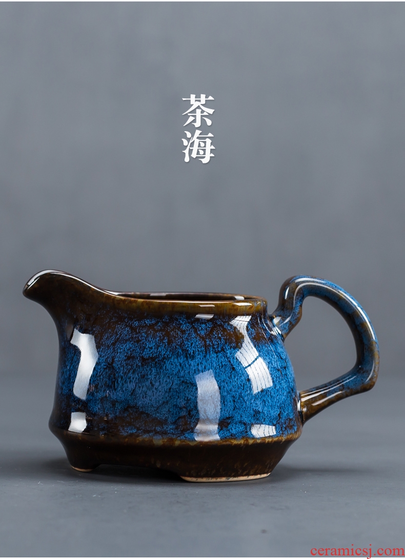 Variable tea service office suit household contracted sitting room side teapot teacup tureen tea ceramic kung fu tea set