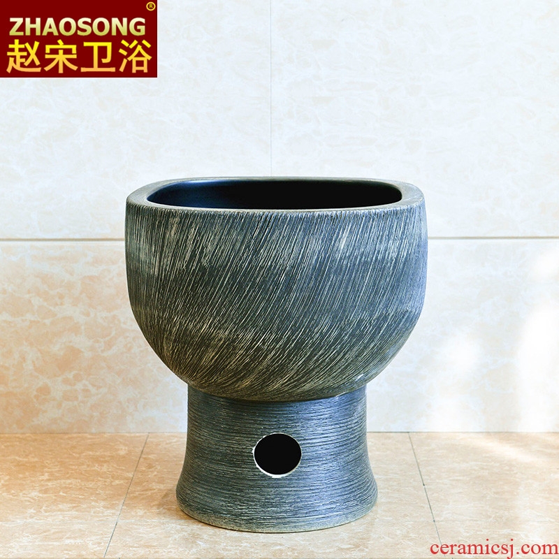 Ceramic household balcony retro mop pool toilet basin to wash the mop floor mop pool square mop pool