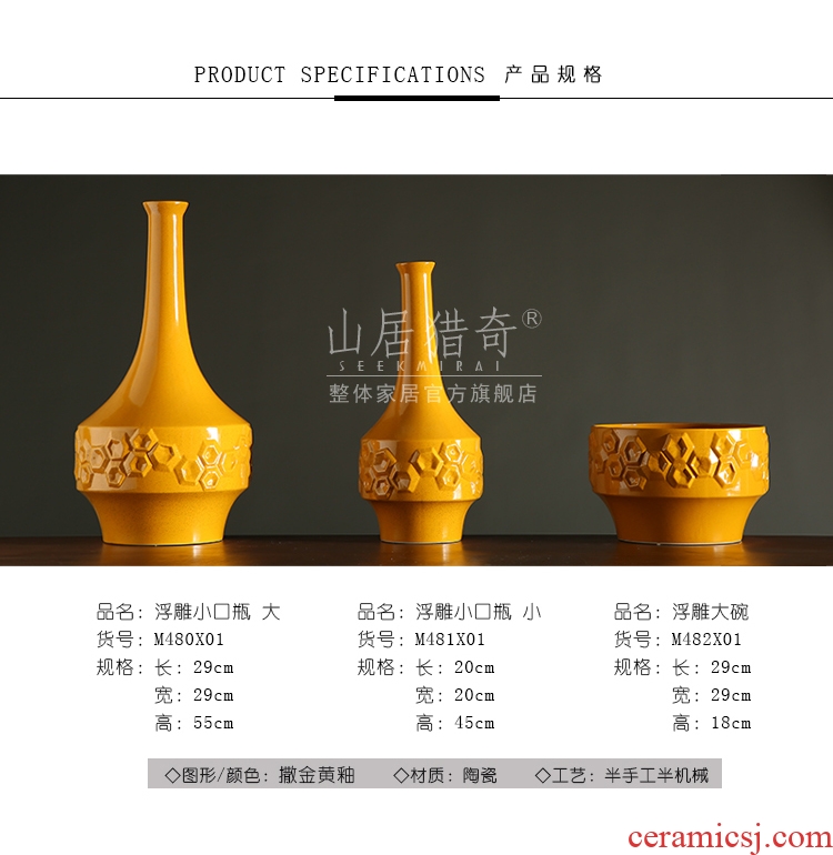 Jingdezhen do old Chinese style restoring ancient ways ceramic vase large sitting room ground flower arrangement China TV ark - 541192483874