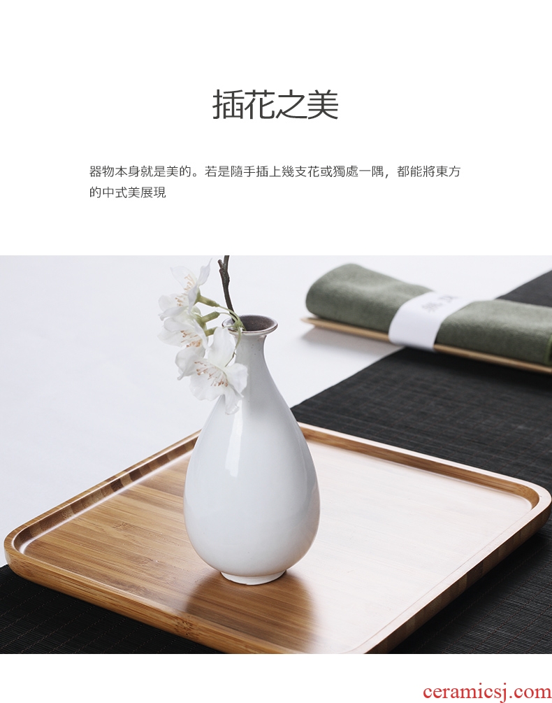 Shadow enjoy black pottery vase manual coarse some ceramic porcelain flowers, ceramic household adornment furnishing articles YPQ zen tea