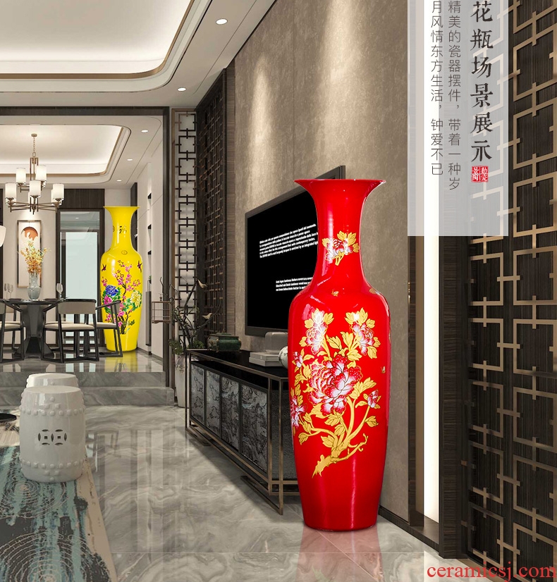 Murphy 's new Chinese large - sized ceramic vases, decorative furnishing articles creative retro sitting room simulation dry flower art flower arranging device - 595499367060