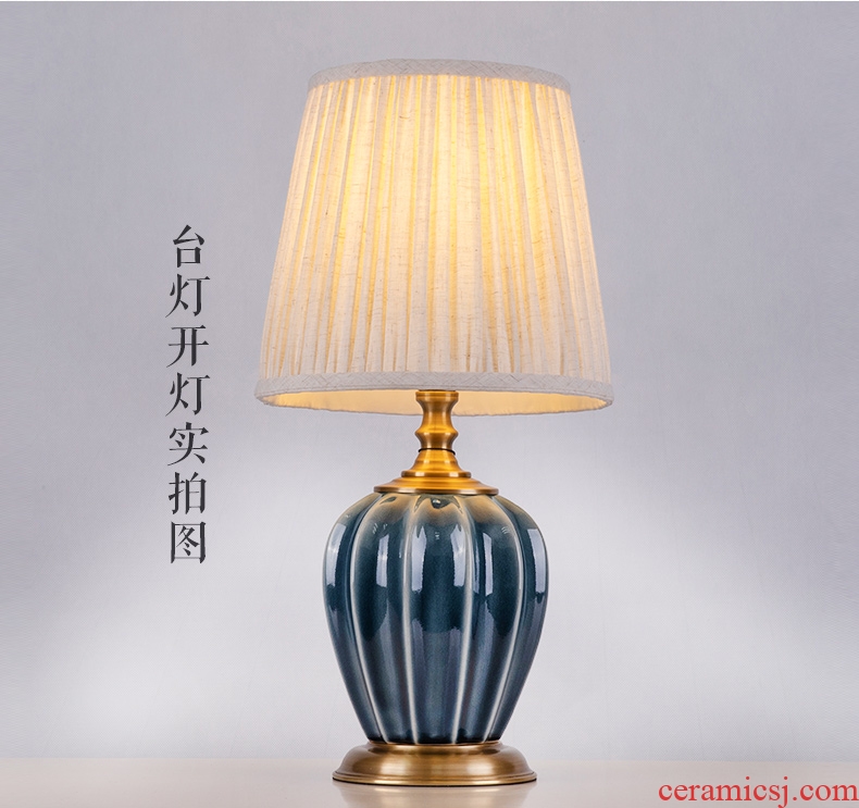 American desk lamp ceramic decoration art designer I cooper and contracted sitting room atmosphere all the head of a bed bedroom lamps and lanterns