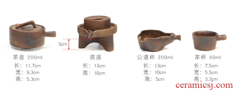 Lazy stone mill semiautomatic kung fu tea sets ceramic household hot pot cup lid rotation of the water