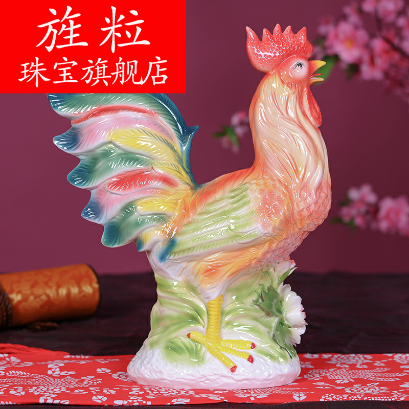 Continuous grain of jingdezhen ceramic chicken furnishing articles crafts and gifts mascot ceramic raw chicken jewelry gifts