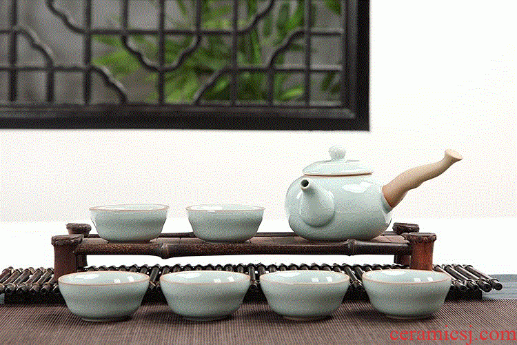 Contracted household of Chinese style kung fu tea cup tea set a set of ceramic tea set with the teapot