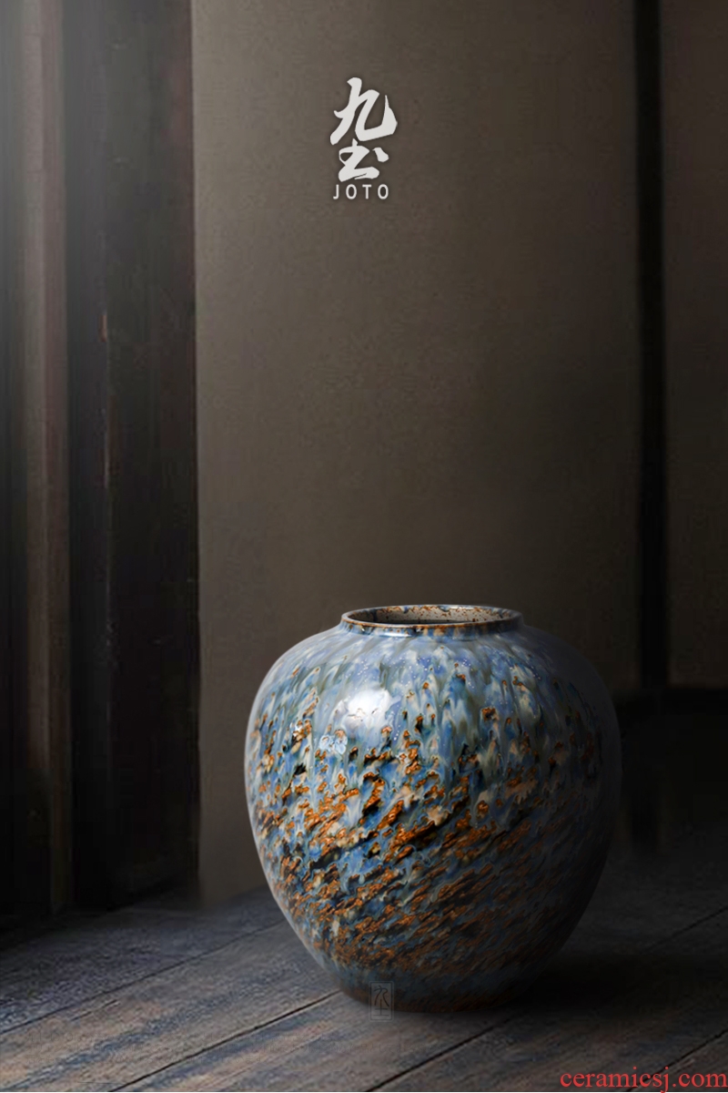 The New Chinese zen ceramics of large Chinese vase furnishing articles furnishing articles wine porch TV ark, sitting room adornment - 582949862626