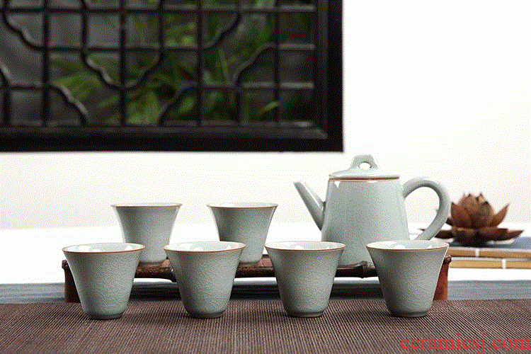 Contracted household of Chinese style kung fu tea cup tea set a set of ceramic tea set with the teapot