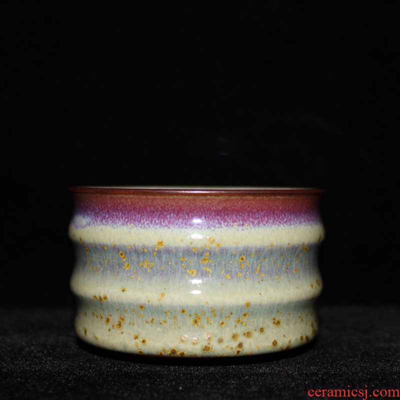 A Collection of jun porcelain up fullness bowl of kung fu tea cup main population ceramics gas carbon'm jin shenhou