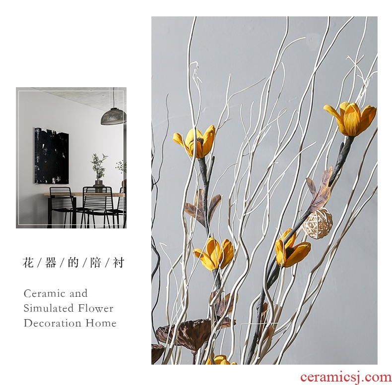 Jingdezhen ceramic large vases, garden villa decoration theme hotel furnishing articles home decoration floral outraged - 597180697163
