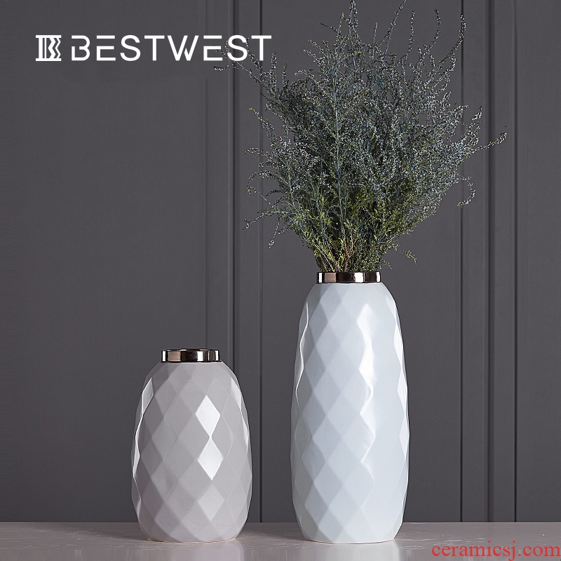 Light and decoration ceramics are dry soft adornment furnishing articles vase vase creative home sitting room sample room desktop decoration