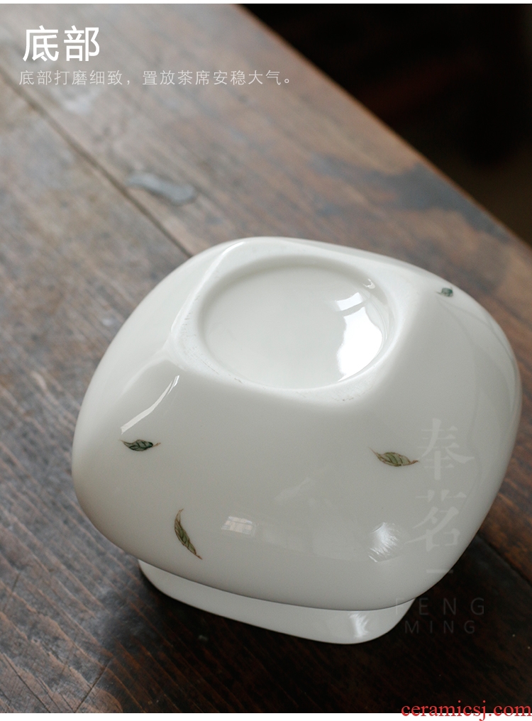 Serve tea pure hand - made ceramic building tea wash in hot water tank household chayote kung fu tea tea accessories
