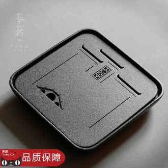 Serve tea sharply stone tea tray dry bubble size coarse pottery Chinese contracted ceramics embedded ground water tea table