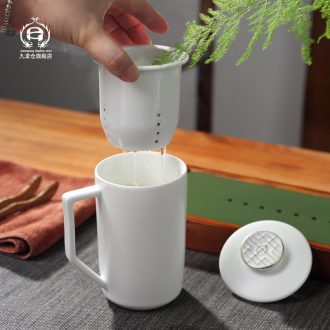Tea cup DH jingdezhen ceramic cups with cover filter office household personal single glass Tea cup