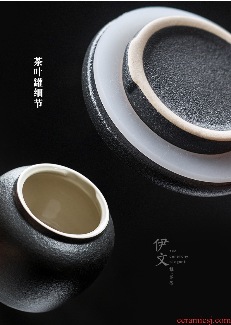 Even household ceramics kung fu tea set office gift boxes portable small crack cup of a complete set of the teapot