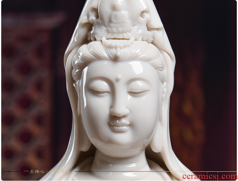 Bm dehua ceramic household consecrate stands resemble avalokitesvara putuo nahai guanyin Buddha stand like