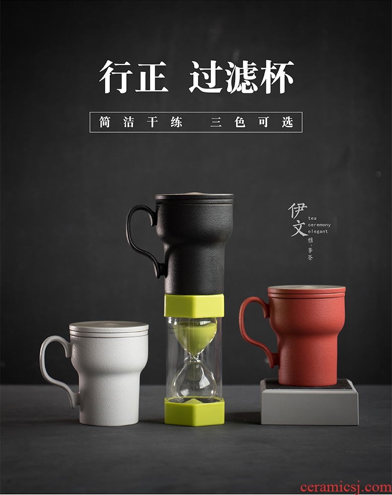 Evan ceramic filter cup keller custom make tea cup cup with cover household ceramic cup of office