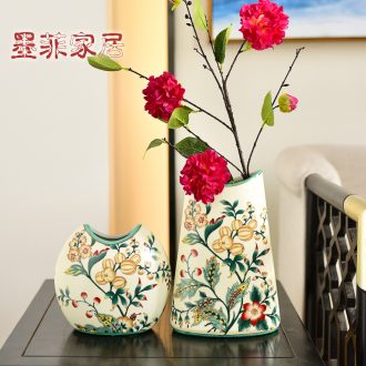 Murphy, American country ceramic hydroponic flower vases, new Chinese style living room simulation flowers, flower arranging, adornment is placed