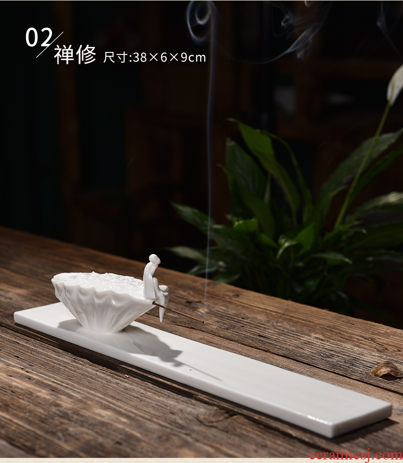 Oriental clay ceramic and lotus incense inserted zen joss stick sandalwood household interior there are furnishing articles yipin the qing lotus