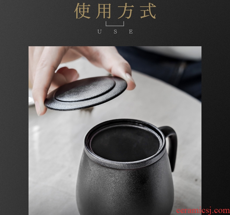 The hall of filtration And separation ceramic tea keller cup tea cup Japanese custom office tea cup