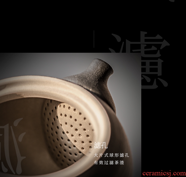 And hall tianyu ceramic teapot single filtration pot of Japanese tea taking tea pot from the large capacity of household