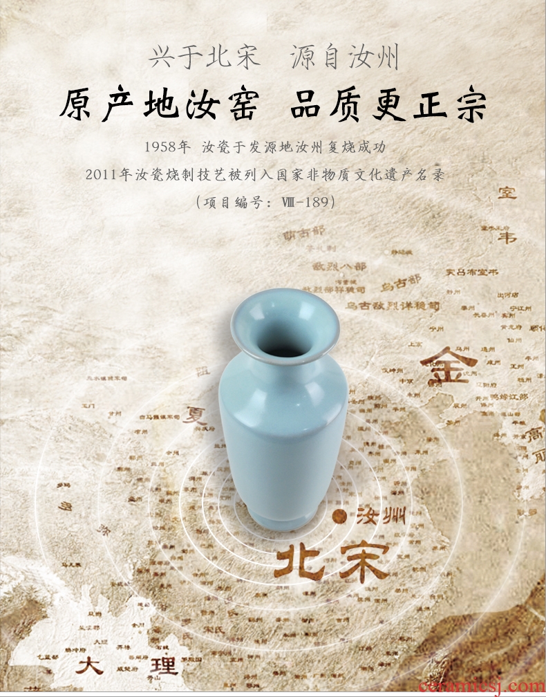 Jingdezhen ceramic vase of large household living room TV ark place hotel opening decoration decoration - 536609714284