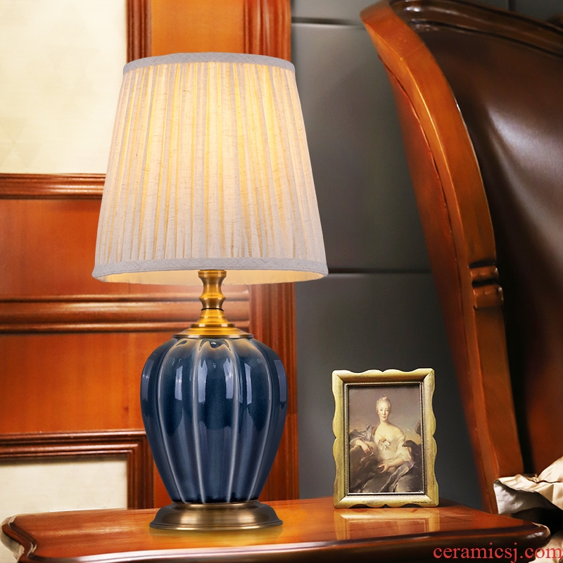 American desk lamp ceramic decoration art designer I cooper and contracted sitting room atmosphere all the head of a bed bedroom lamps and lanterns