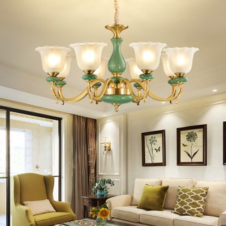 All copper pendant contracted modern European - style villa ceramic restaurant bedroom atmosphere sitting room lamps and lanterns lighting web celebrity