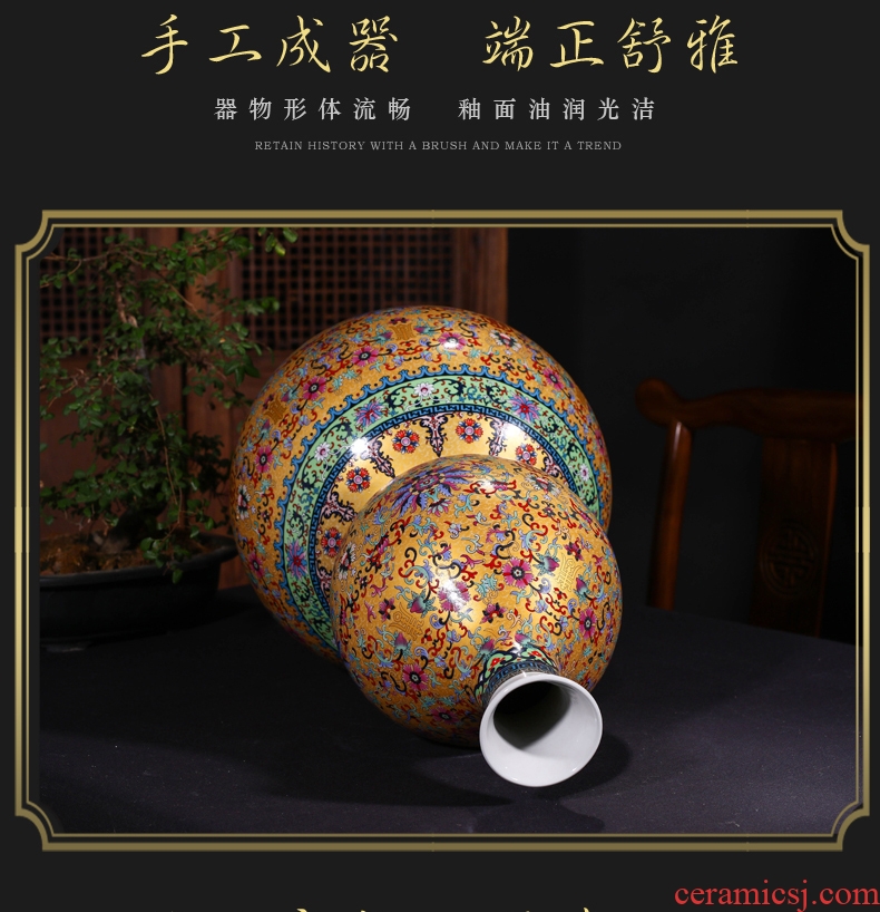 Jingdezhen new Chinese style of large vases, furnishing articles sitting room hotel villa clubhouse decorations ceramics large floral outraged - 603469334956