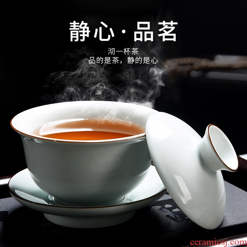 Beauty cabinet without air hole, double the not hot tureen heat insulation bowl cups tea household ceramics kung fu tea cup