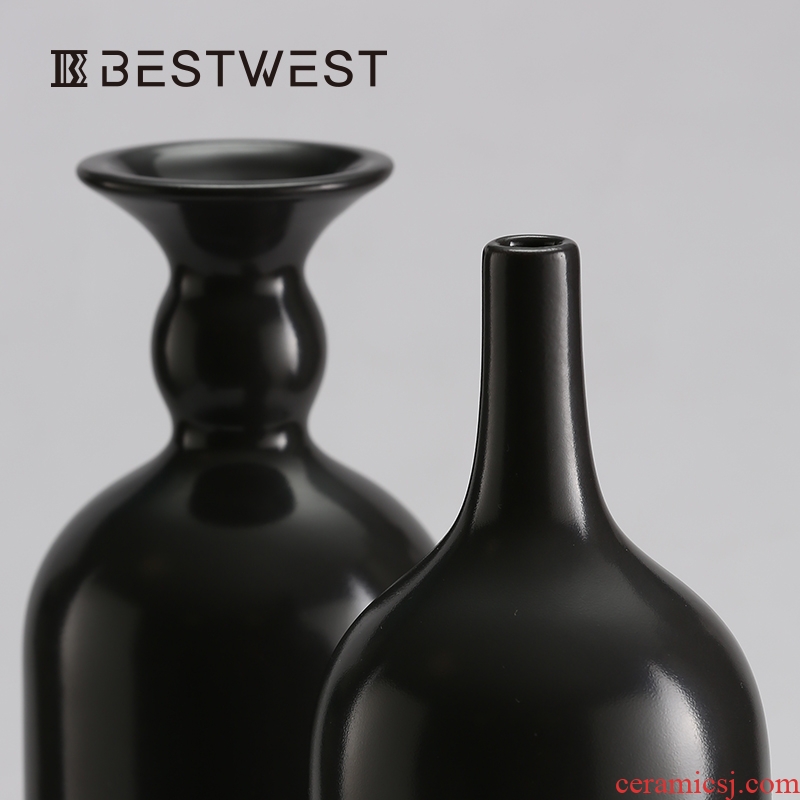 BEST WEST of new Chinese style small expressions using ceramic vase furnishing articles sitting room dry flower vase decoration decoration ideas