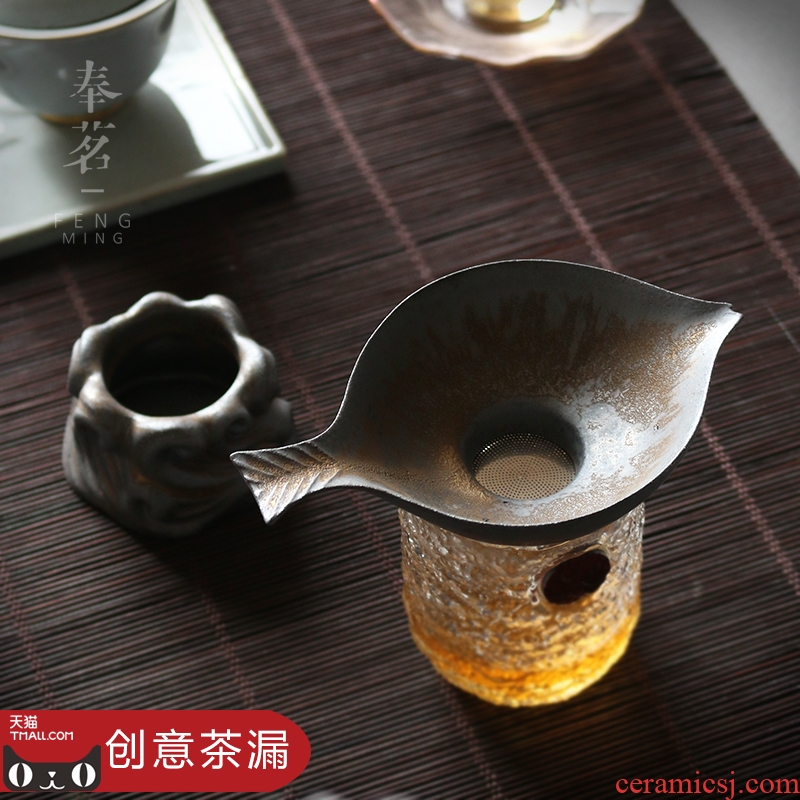Serve tea) filter creative ceramic filter tea tea filters kung fu tea accessories make tea is good