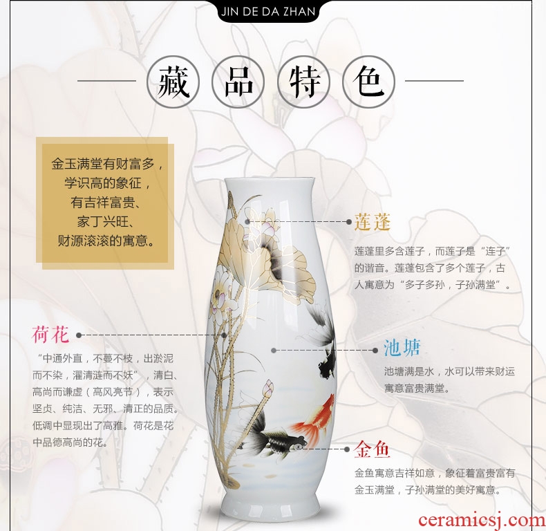 Europe type restoring ancient ways of pottery and porcelain vase of large sitting room dry flower vase hydroponic lucky bamboo home furnishing articles - 595322019675