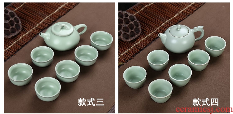 Start your up kung fu tea set home six ceramic cups little teapot office of a complete set of business gifts