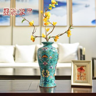 Murphy American retro hand-painted ceramic vase furnishing articles household dry flower arranging flowers TV ark porch decoration decoration