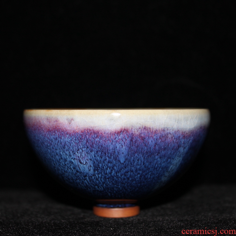Collection of jun porcelain kiln fullness bowl of kung fu tea cup main population ceramics gas carbon burning jin shenhou