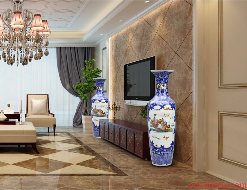 Ceramic European rural large flowers sitting room place flower arranging lam, peach blossom put large vases, dried flower vase decorations - 594478612191