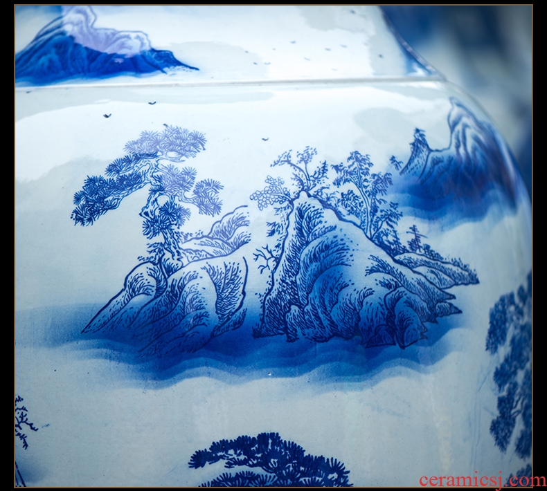 Jingdezhen ceramic creative European I and contracted large vase flower flower theme hotel furnishing articles - 22272223477