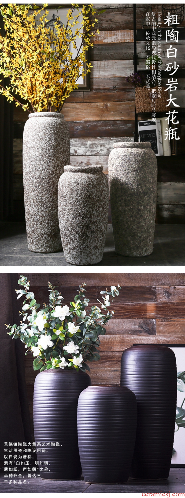 Jingdezhen ceramics beaming white vase vogue to live in high - grade gold straw handicraft furnishing articles - 600530502358