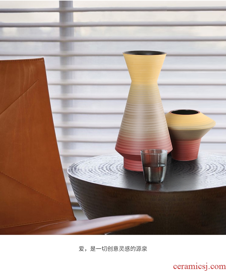 BEST WEST light key-2 luxury furnishing articles designer ceramic vase vase originality example room sitting room soft adornment
