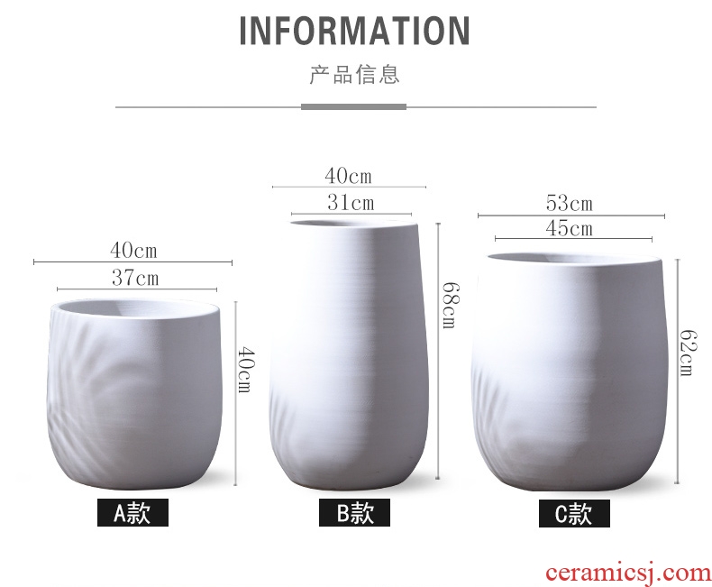 Jingdezhen ceramic vase of large hotel sales department between example club large vases, flower, flower arranging furnishing articles - 605627519408