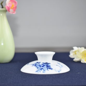 St kiln ceramic workshop single lid tureen tea cup bowl is blue and white porcelain tea set tea cover with zero cover three white porcelain bowl