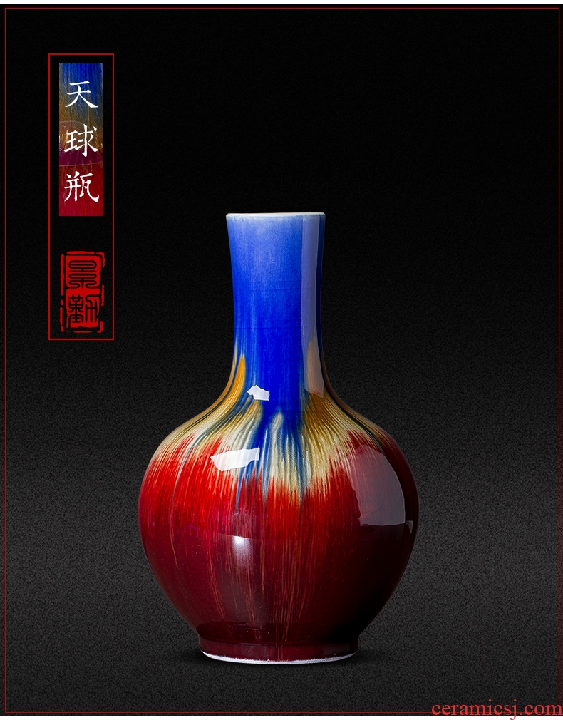 Jingdezhen ceramics lucky bamboo vase of large modern fashion hotel ou the sitting room porch place - 596484804441
