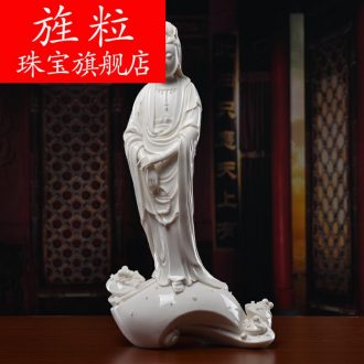 Bm ceramics decoration furnishing articles works manually signed the twist bead guanyin Su Xianzhong masters D30-06