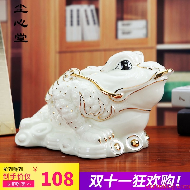 Dust heart new ceramic maxim inlaying toads furnishing articles household act the role ofing is tasted golden cicada tree toad opening gifts wind